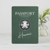Green Hawaii Passportの保存日 セーブザデート (スタンド正面)