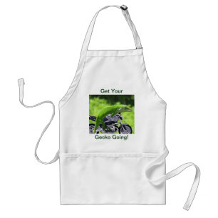 Green Hawaiian Gecko Rider スタンダードエプロン