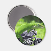 Green Hawaiian Gecko Rider マグネット (正面/裏面)