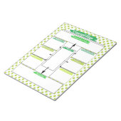 Green Healthcare Student Concept Mapテンプレート ノートパッド (アングル)