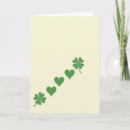 Green Hearts Lucky Card カード (正面)