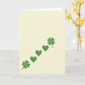 Green Hearts Lucky Card カード (黄色い花)
