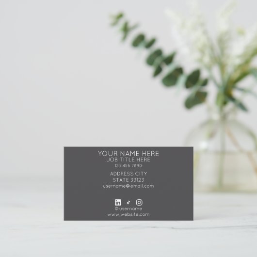 Green Hills Business Card 名刺 (スタンド正面)