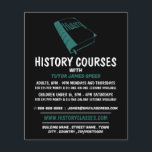 Green History Book、History Course 広告's チラシ<br><div class="desc">名刺の店で広告の歴史コースのチラシ。</div>