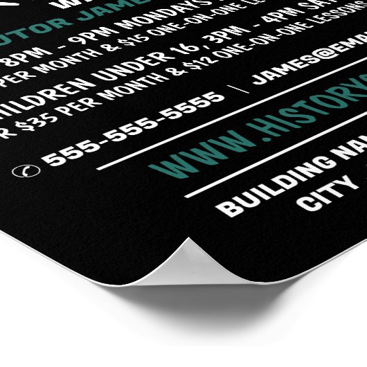 Green History Book、History Course 広告's ポスター (角)