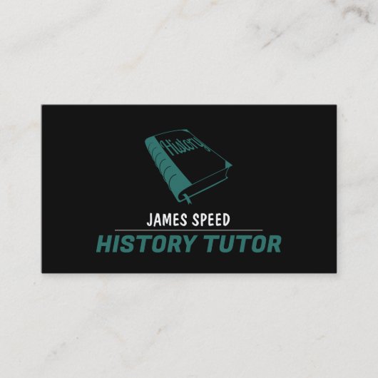 Green History Book、History Tutor、先生 名刺 (正面)