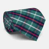 Green Holiday Plaid Tie ネクタイ (ロール)