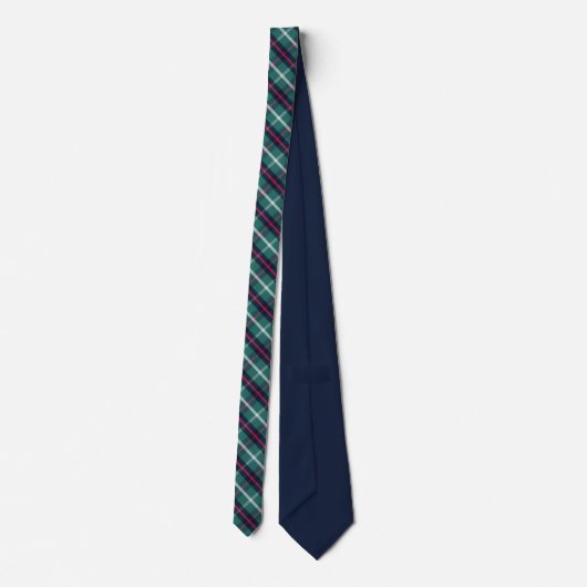 Green Holiday Plaid Tie ネクタイ (裏面)
