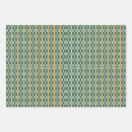 Green Holiday Themed ラッピングペーパーシート