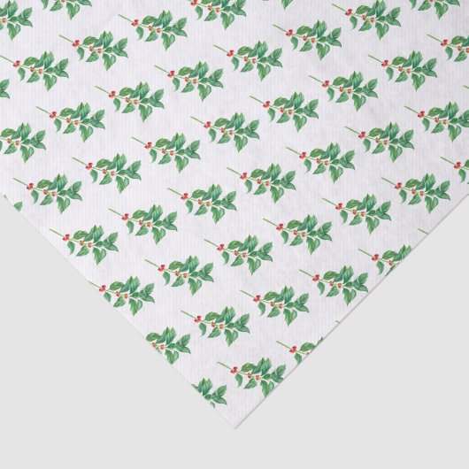 Green Holly With Red Berries 薄葉紙 (詳細)