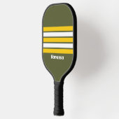 Green Honey Nostalgic Across Striping with Name ピックルボールラケット (左)