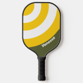 Green Honey Nostalgic Circle Stripe with Name ピックルボールラケット