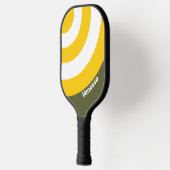 Green Honey Nostalgic Circle Stripe with Name ピックルボールラケット (左)