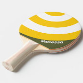 Green Honey Nostalgic Circle Stripe with Name 卓球ラケット (正面アングル)