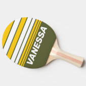 Green Honey Nostalgic Horizon Striping with Name 卓球ラケット (横)