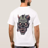 Green Horned Monster Graphi Tシャツ (裏面)