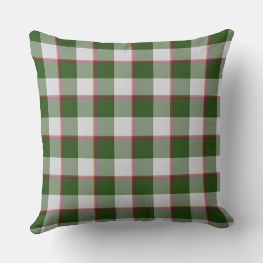 Green House and Mischka Gray Plaid クッション (裏面)