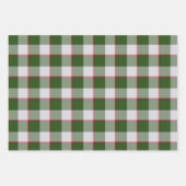 Green House and Mischka Gray Plaid ラッピングペーパーシート (正面)