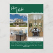 Green House For Sale Real Estate Listing ポストカード (正面)