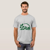Green House Leaf Eco Friendly Home Nature T-Shirt Tシャツ (正面フル)