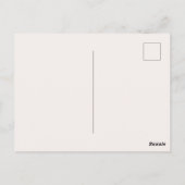 Green Hummingbird Floral Watercolor Postcard ポストカード (裏面)