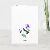 Green Hummingbird with flowers, lace, pearls card カード (裏面)