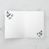 Green Hummingbird with flowers, lace, pearls card カード (内部)