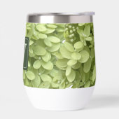 Green Hydrangea Floral Wedding Monogram  (左面)