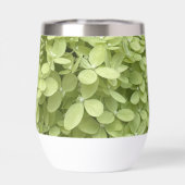 Green Hydrangea Floral Wedding Monogram  (背面)