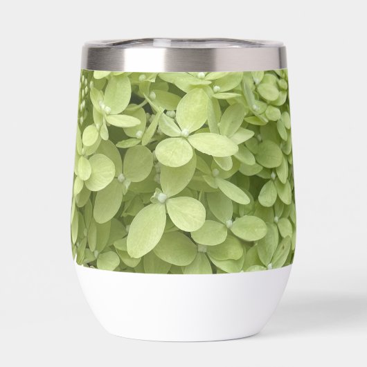 Green Hydrangea Floral Wedding Personalized Names (背面)
