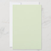 Green Hydrangea Stationery Paper 便箋 (裏面)
