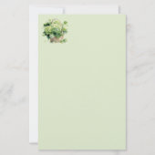 Green Hydrangea Stationery Paper 便箋 (正面)