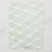 Green Hydrangea Wedding Decor Menus メニュー (裏面)