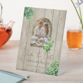 Green Hydrangea Wedding Invitation 台座サイン (インサイチュ)