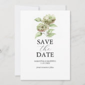 Green Hydrangea Wedding Save The Dates セーブザデート (正面)