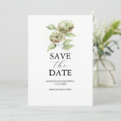 Green Hydrangea Wedding Save The Dates セーブザデート (スタンド正面)