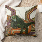 green iguana クッション (ブランケット)