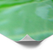 Green Iguana Lizard Reptile On Leaf Poster ポスター (角)