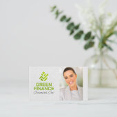 Green Investing Logo | Financial Advisor 名刺 (スタンド正面)