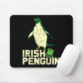 Green Irish Penguin Cute St Patricks Day Animal Lo マウスパッド (マウス)