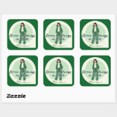 Green Is My Vibe Shirt – St Patrick’s Autocolante スクエアシール (シート)