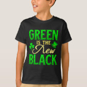 Green Is The New Black - St. Patrick’s Day Shamroc Tシャツ (正面)