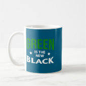Green Is The New Black St. Patricks Day  コーヒーマグカップ (左)