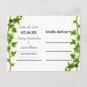 Green Ivy – 日付のポストカードを保存 案内ポストカード (裏面)