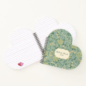Green Jasmine Floral Pattern ノートブック (内部)