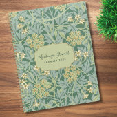 Green Jasmine Floral Pattern 2026 プランナー手帳