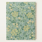 Green Jasmine Floral Pattern 2026 プランナー手帳 (裏面)