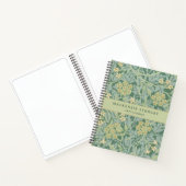 Green Jasmine Floral Pattern Sketchbook ノートブック (内部)