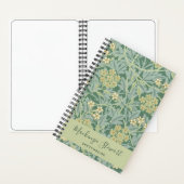 Green Jasmine Floral Pattern Sketchbook ノートブック (内側)
