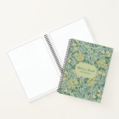 Green Jasmine Floral Pattern Sketchbook ノートブック (内部)